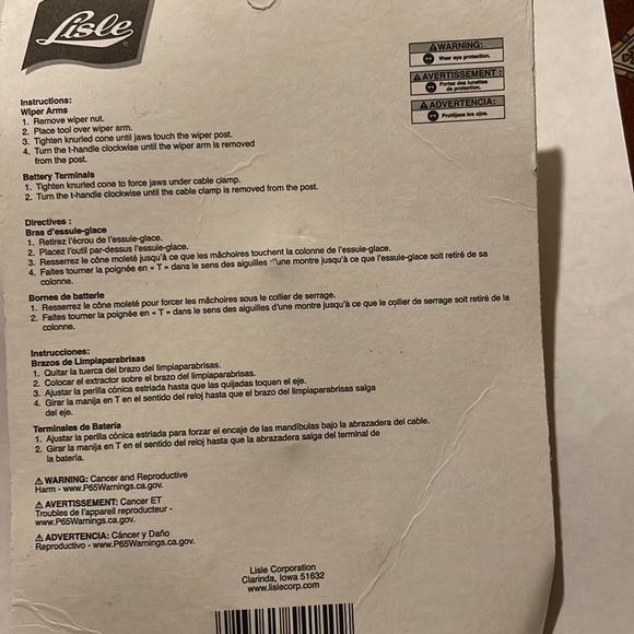 Lisle 54150 Battery Terminal and Wiper Arm Puller - Picture 2 of 2